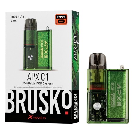 Электронная сигарета Brusko - APX C1 (Зеленый Папоротник)