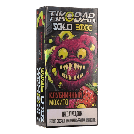 TIKOBAR Solo - Клубничный Мохито (Strawberry Mojito, 9000 затяжек)