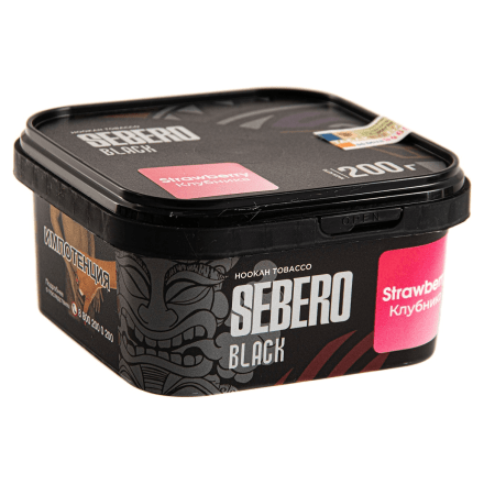 Табак Sebero Black - Strawberry (Клубника, 200 грамм)