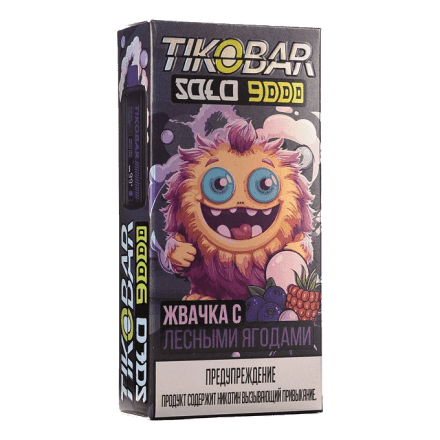 TIKOBAR Solo - Жвачка с Лесными Ягодами (Wild Berries Bubble Gum, 9000 затяжек)