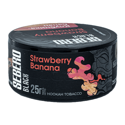 Табак Sebero Black - Strawberry Banana (Клубника и Банан, 25 грамм)