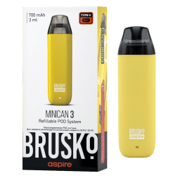 Электронная сигарета Brusko - Minican 3 (700 mAh, Жёлтый)