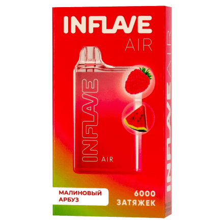 INFLAVE AIR - Малиновый Арбуз (6000 затяжек)