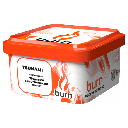 Табак Burn - Tsunami (Тропические Фрукты со Льдом, 200 грамм)
