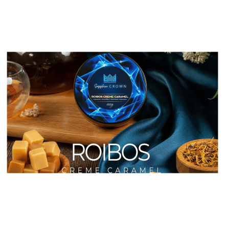 Табак Sapphire Crown - Roibos Creme Caramel (Чай Ройбуш с Карамелью и Персиком, 25 грамм)