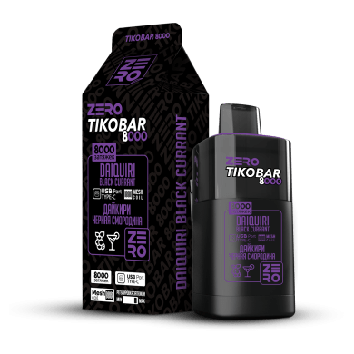 TIKOBAR Zero - Энергетик (Energy Drink, 8000 затяжек, без никотина)