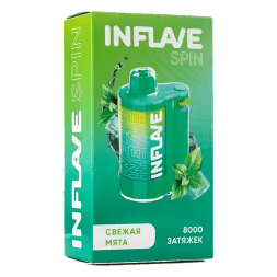 INFLAVE SPIN - Свежая Мята (8000 затяжек)