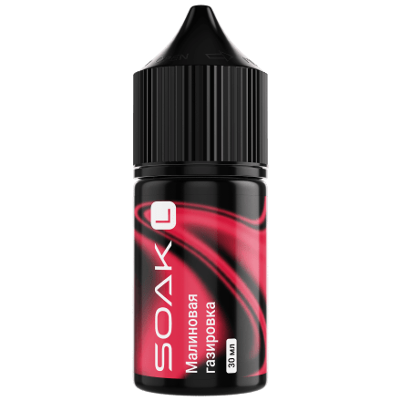 Жидкость SOAK L30 - Raspberry Soda (Малиновая Газировка, 30 мл, 2 мг)