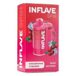 INFLAVE SPIN - Клюквенная Содовая (8000 затяжек)