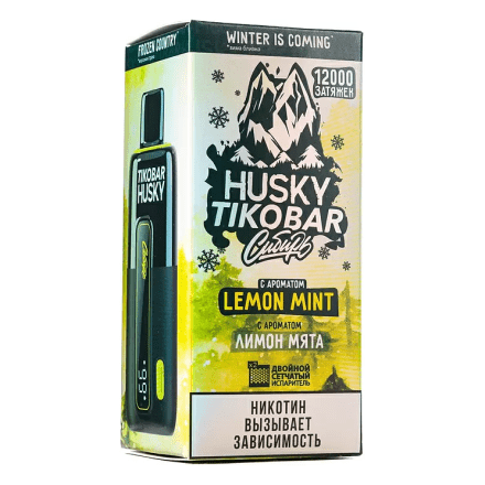 TIKOBAR HUSKY Сибирь - Лимон Мята (Lemon Mint, 12000 затяжек)