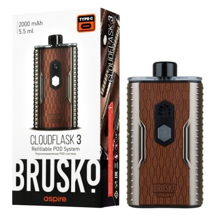 Электронная сигарета Brusko - Cloudflask 3 (Коричневый)
