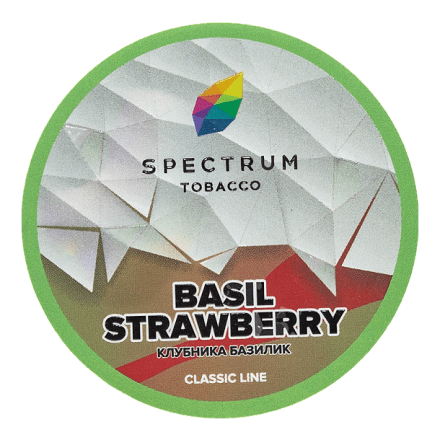 Табак Spectrum - Basil Strawberry (Клубника Базилик, 100 грамм)