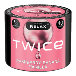 Табак Twice - Raspberry-Banana-Vanilla (Малина, Банан, Ваниль, 40 грамм)