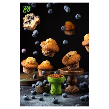Табак B3 - Blueberry Muffin (Черничный Маффин, 50 грамм)