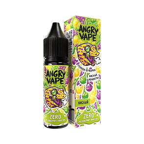 Жидкость Angry Vape Zero - Геккон Пупырка (Кислые Конфеты, 30 мл, без никотина)