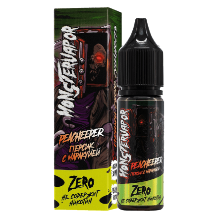 Жидкость Monsterwapor Zero - Peacheeper (Персик с Маракуйей, 30 мл, без никотина)