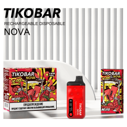 TIKOBAR Nova - Клубничный Мохито (Strawberry Mojito, 10000 затяжек)