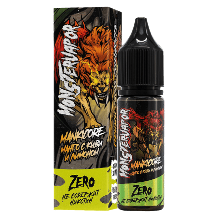 Жидкость Monsterwapor Zero - Mankicore (Манго с Киви и Лимоном, 30 мл, без никотина)