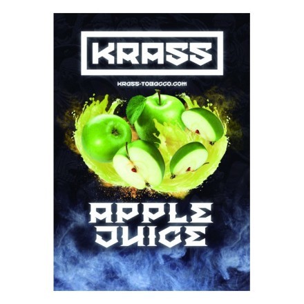 Табак Krass Black - Apple Juice (Яблочный Сок, 100 грамм)