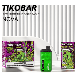 TIKOBAR Nova - Киви Кактус Лайм (Kiwi Cactus Lime, 10000 затяжек)