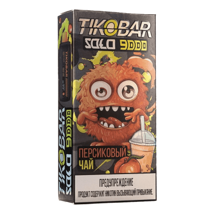 TIKOBAR Solo - Персиковый Чай (Peach Ice Tea, 9000 затяжек)